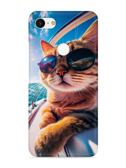 Cat In Style Snap Case for Google Pixel 3 Xl Zapvi