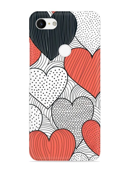 Girly Heart Seamless Snap Case for Google Pixel 3 Xl Zapvi