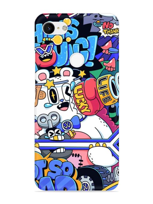 Universal Doodle Snap Case for Google Pixel 3 Xl Zapvi