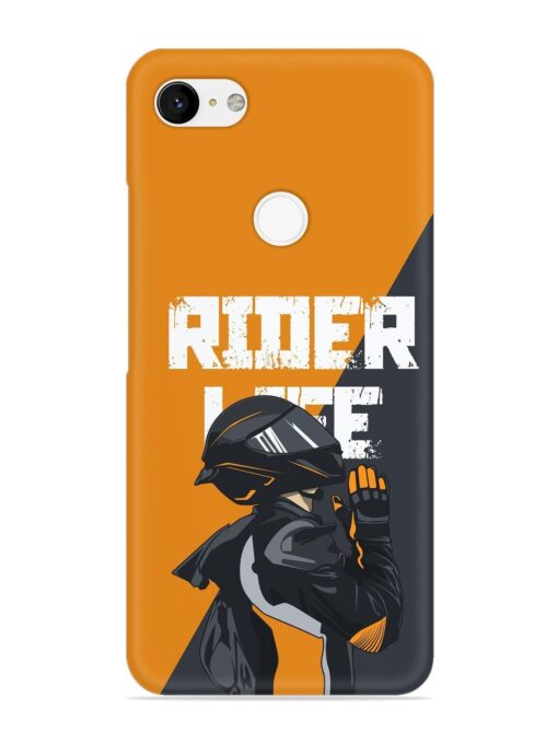 Rider Life Snap Case for Google Pixel 3 Xl Zapvi