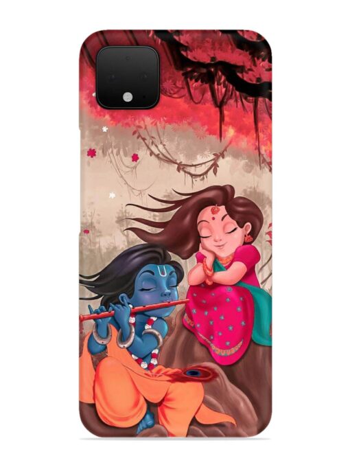 Radhe Krishna Water Art Snap Case for Google Pixel 4 Zapvi