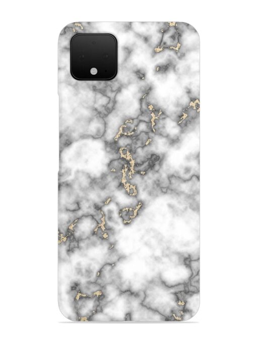 Gray And Gold Marble Snap Case for Google Pixel 4 Zapvi