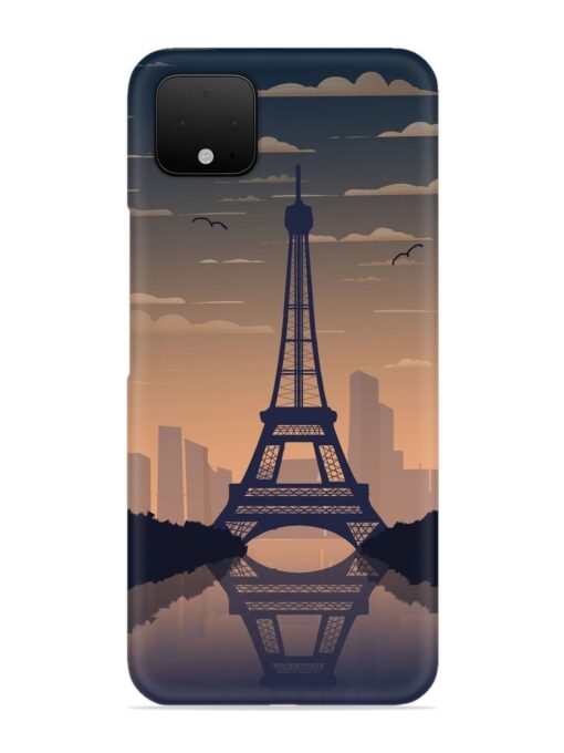 France Paris Eiffel Tower Gradient Snap Case for Google Pixel 4 Zapvi