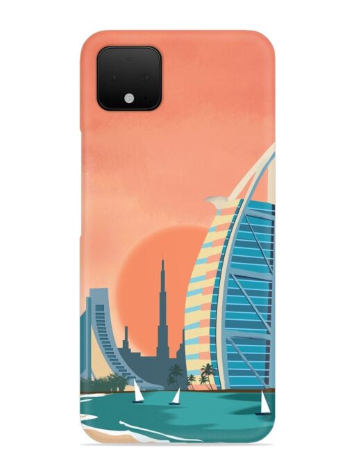 Dubai Architectural Scenery Snap Case for Google Pixel 4 Zapvi