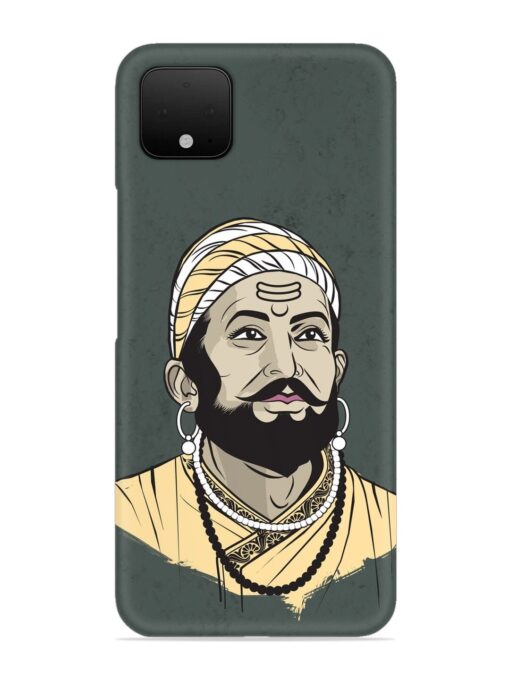 Shivaji Maharaj Vector Art Snap Case for Google Pixel 4 Zapvi