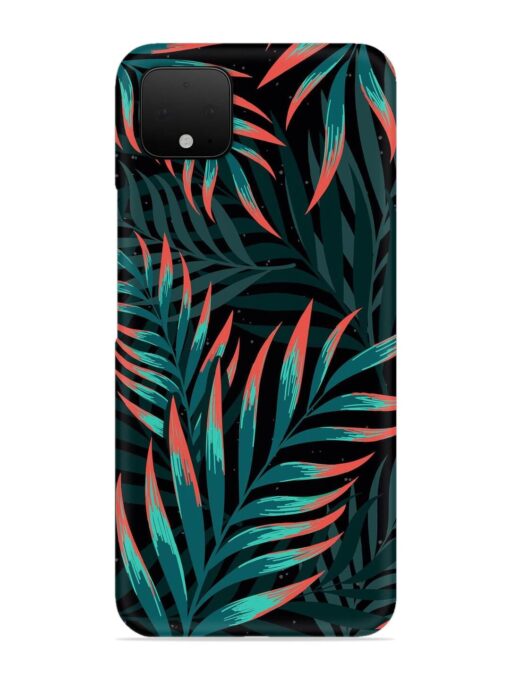 Green Leaf Art Snap Case for Google Pixel 4 Zapvi