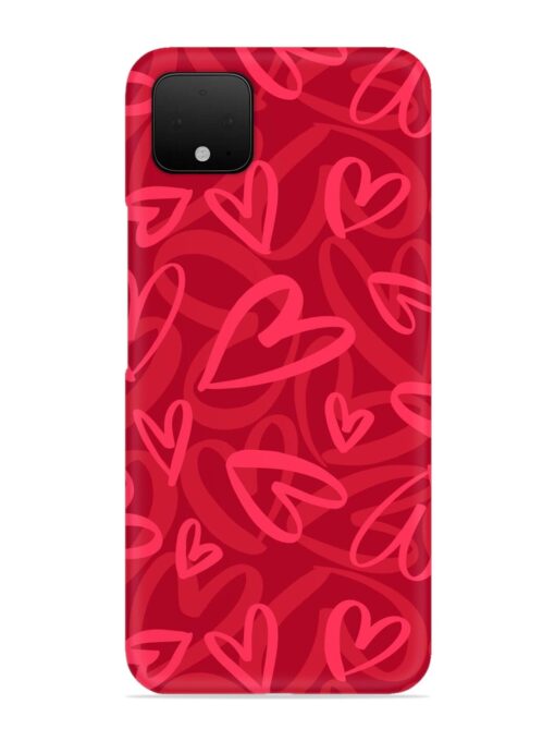 Seamless Romantic Pattern Snap Case for Google Pixel 4 Zapvi