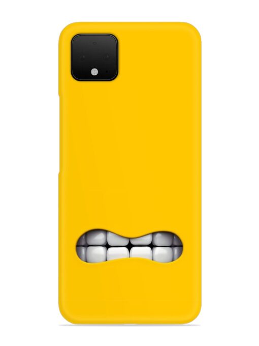 Mouth Character On Snap Case for Google Pixel 4 Zapvi