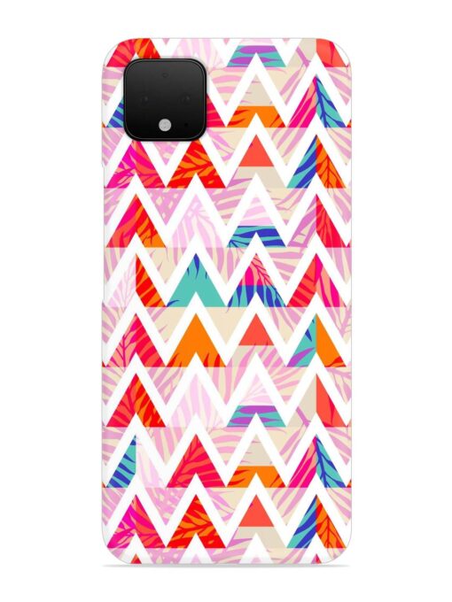 Abstract Triangle Background Snap Case for Google Pixel 4 Zapvi