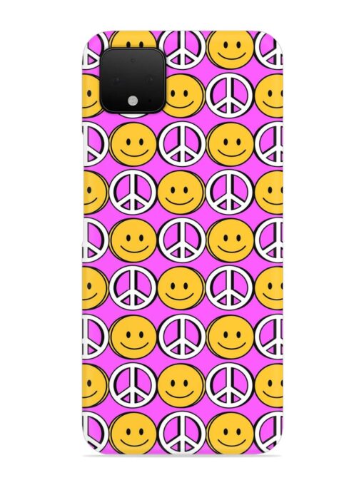 Smiley Face Peace Snap Case for Google Pixel 4 Zapvi