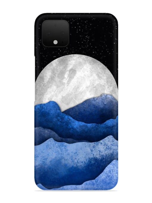 Full Moon Mountain Vector Snap Case for Google Pixel 4 Zapvi