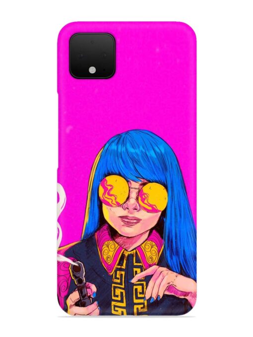 Aesthetic Anime Girl Snap Case for Google Pixel 4 Zapvi