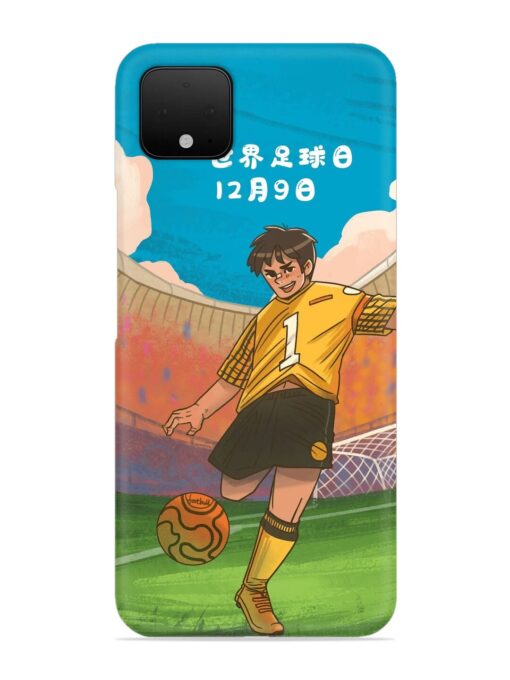 Soccer Kick Snap Case for Google Pixel 4 Zapvi