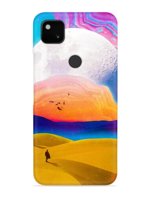 Sandy Desert Snap Case for Google Pixel 4A Zapvi