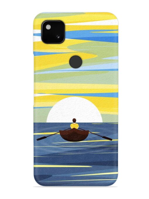 Rowing Person Ferry Paddle Snap Case for Google Pixel 4A Zapvi