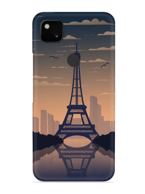 France Paris Eiffel Tower Gradient Snap Case for Google Pixel 4A Zapvi