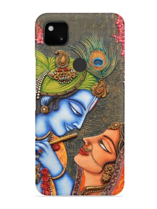 Lord Radha Krishna Flute Art Snap Case for Google Pixel 4A Zapvi