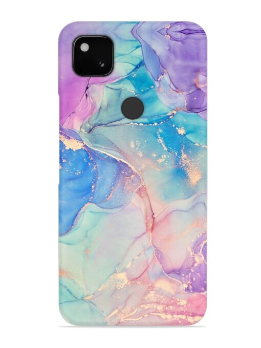 Alcohol Ink Colors Snap Case for Google Pixel 4A Zapvi