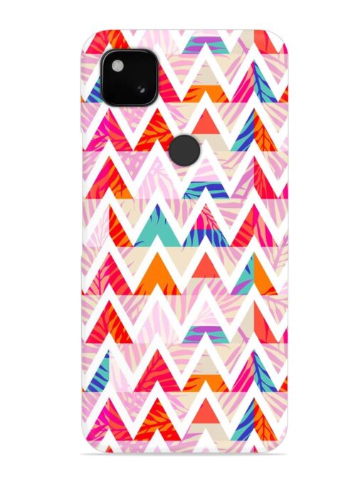 Abstract Triangle Background Snap Case for Google Pixel 4A Zapvi