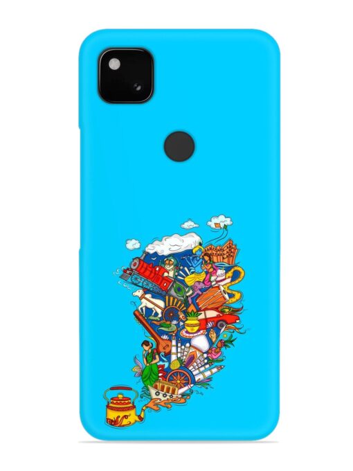 Vector Design Indian Snap Case for Google Pixel 4A Zapvi