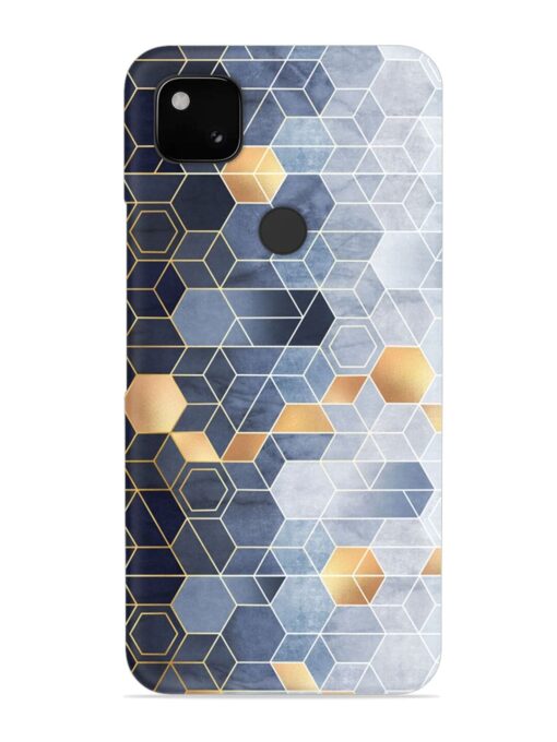 Geometric Abstraction Hexagons Snap Case for Google Pixel 4A Zapvi