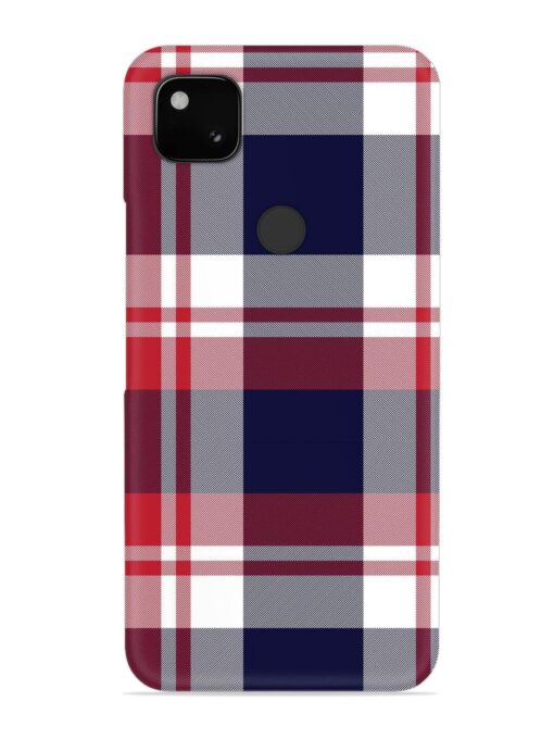 Classic Plaid Tartan Snap Case for Google Pixel 4A Zapvi