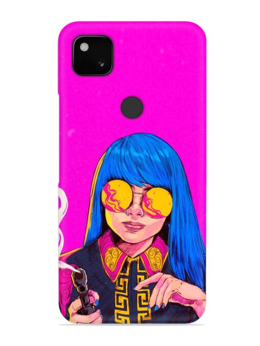 Aesthetic Anime Girl Snap Case for Google Pixel 4A Zapvi