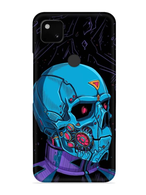 Skull Robo Vector Snap Case for Google Pixel 4A Zapvi