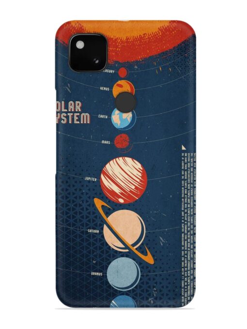 Solar System Vector Snap Case for Google Pixel 4A Zapvi