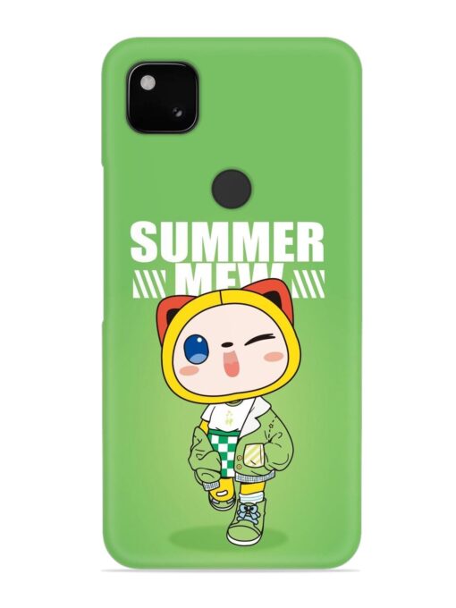 Summer Mew Snap Case for Google Pixel 4A Zapvi