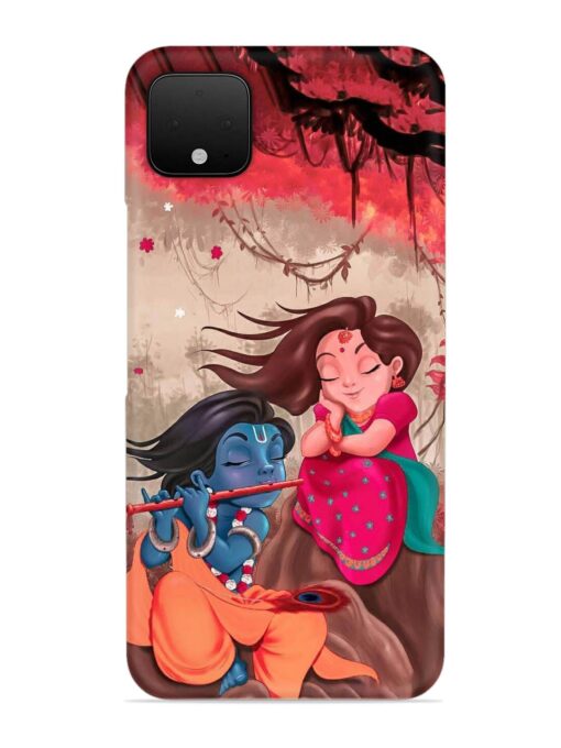 Radhe Krishna Water Art Snap Case for Google Pixel 4 Xl Zapvi