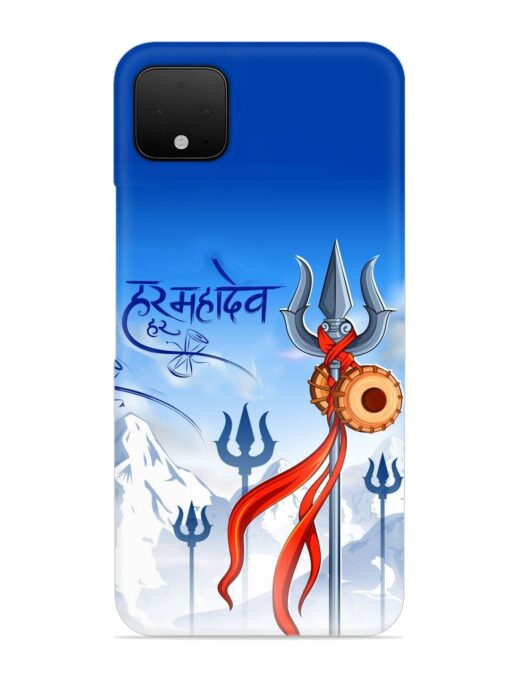 Har Har Mahadev Trishul Snap Case for Google Pixel 4 Xl Zapvi