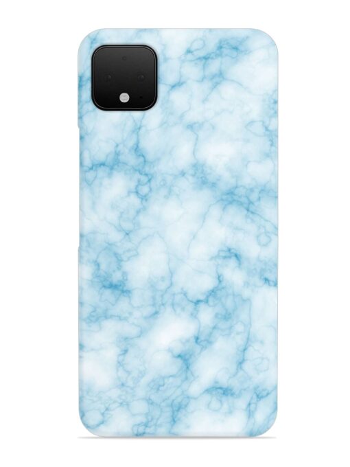 Blue White Natural Marble Snap Case for Google Pixel 4 Xl Zapvi