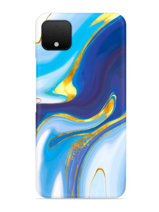 Watercolor Background With Golden Foil Snap Case for Google Pixel 4 Xl Zapvi