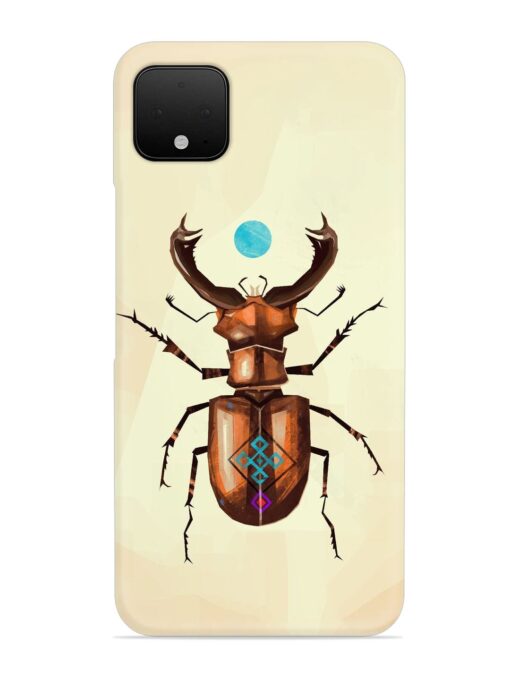 Stag Beetle Vector Snap Case for Google Pixel 4 Xl Zapvi