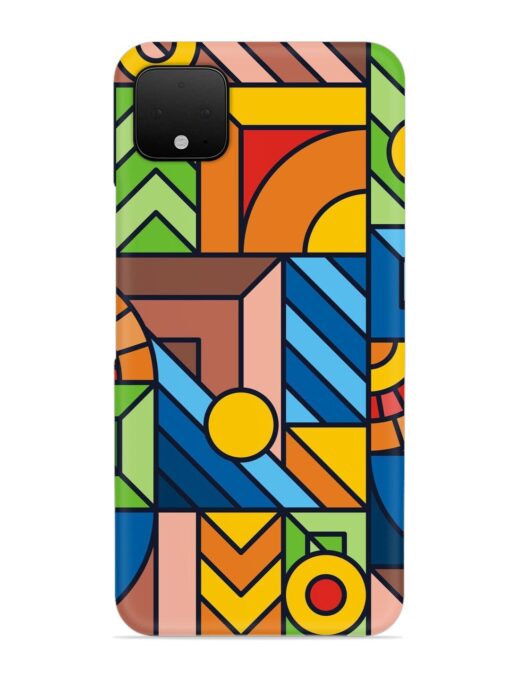 Colorful Geometric Snap Case for Google Pixel 4 Xl Zapvi