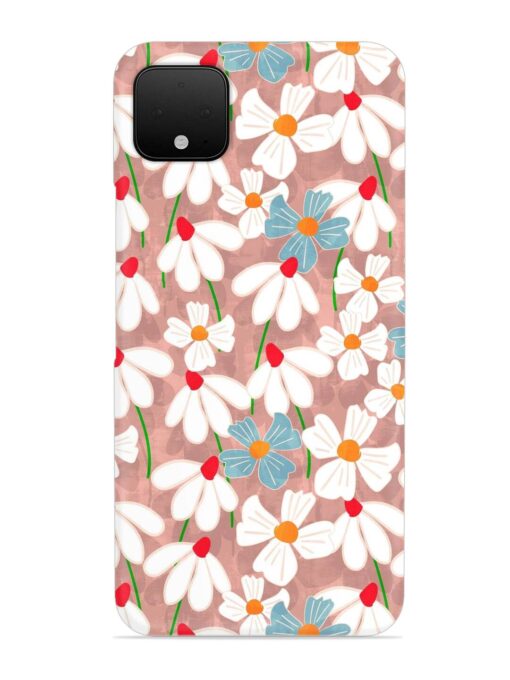 Abstract Petal Flowers Snap Case for Google Pixel 4 Xl Zapvi