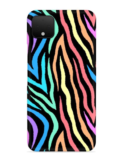 Colorful Abstract Zebra Snap Case for Google Pixel 4 Xl Zapvi