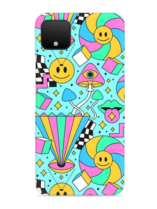 Trippy Rainbow 60S Snap Case for Google Pixel 4 Xl Zapvi