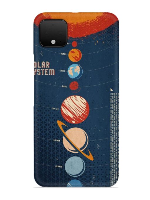 Solar System Vector Snap Case for Google Pixel 4 Xl Zapvi