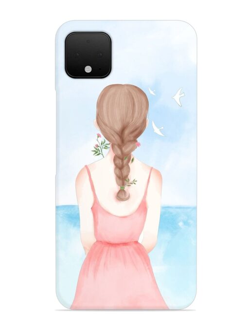 Watercolor Girl Vector Snap Case for Google Pixel 4 Xl Zapvi