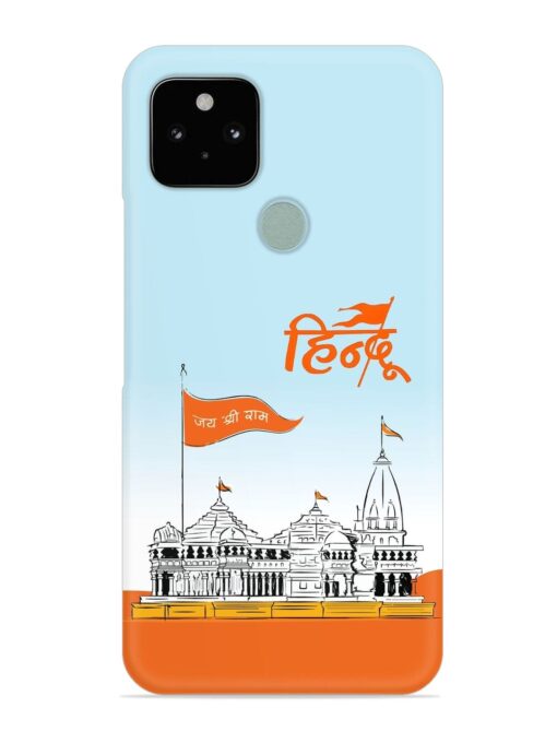 Ram Mandir Hindu Snap Case for Google Pixel 5 Zapvi