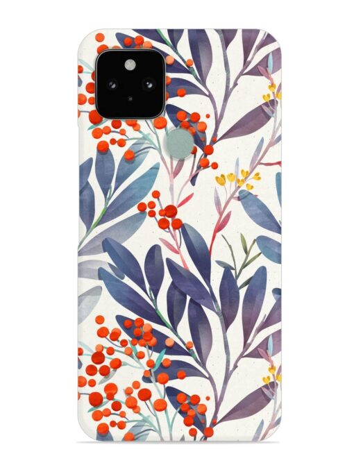 Seamless Floral Pattern Snap Case for Google Pixel 5 Zapvi