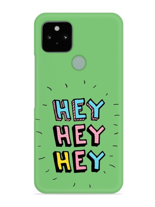 Hey Vector Cartoon Snap Case for Google Pixel 5 Zapvi