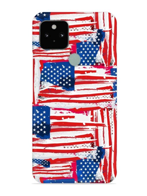 Usa Flag Seamless Snap Case for Google Pixel 5 Zapvi