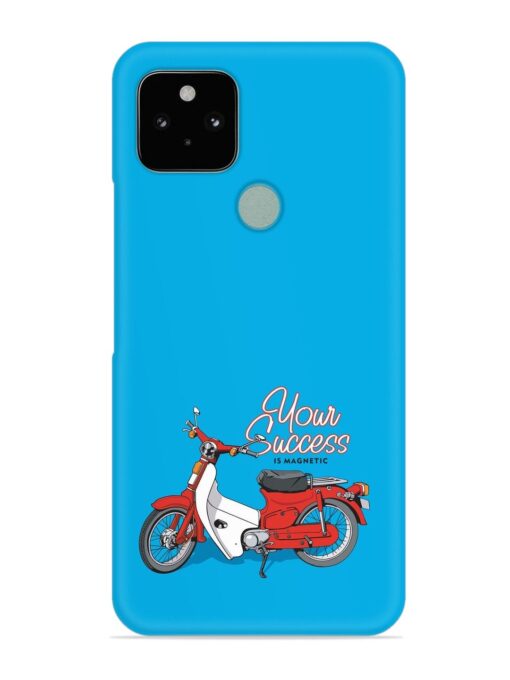 Motorcycles Image Vector Snap Case for Google Pixel 5 Zapvi