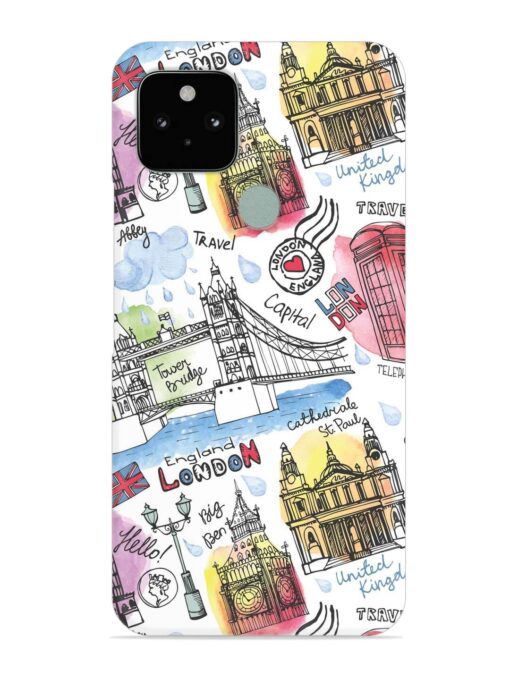 Vector London Landmark Snap Case for Google Pixel 5 Zapvi