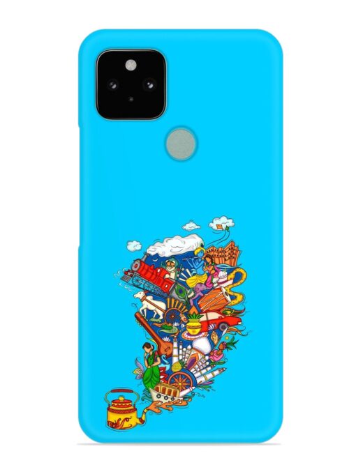 Vector Design Indian Snap Case for Google Pixel 5 Zapvi