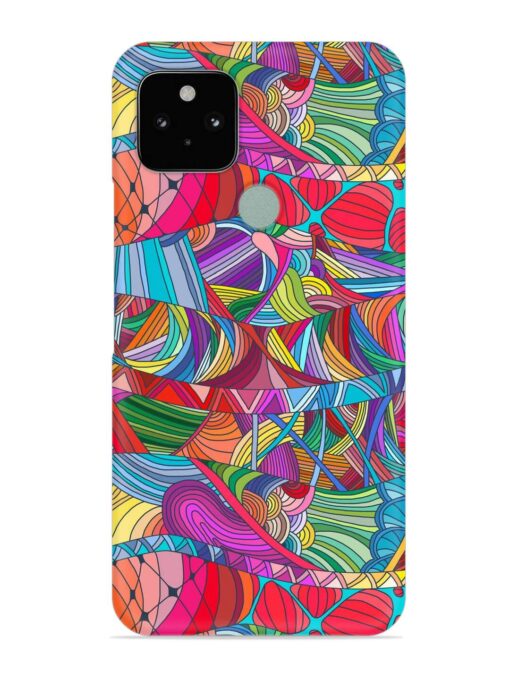 Seamless Patterns Hand Drawn Snap Case for Google Pixel 5 Zapvi