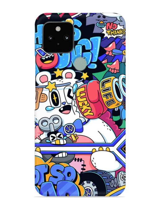 Universal Doodle Snap Case for Google Pixel 5 Zapvi